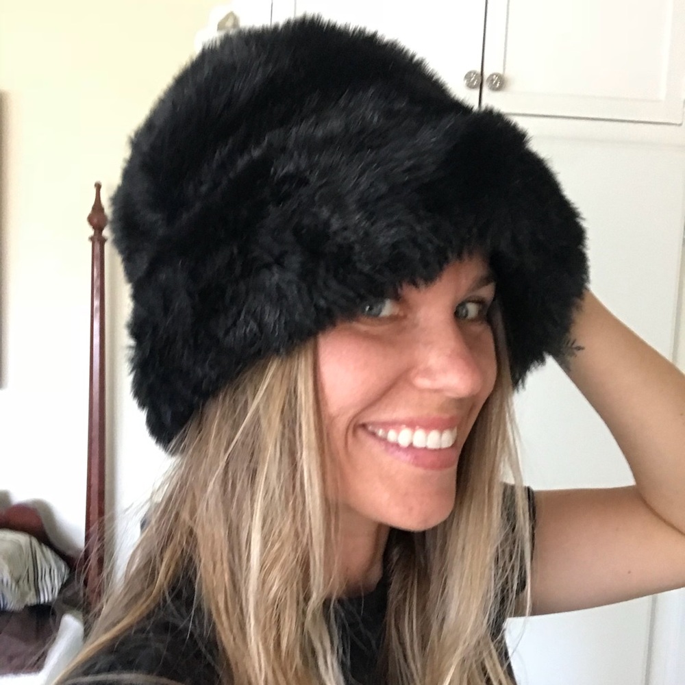 Faux fur Russian hat